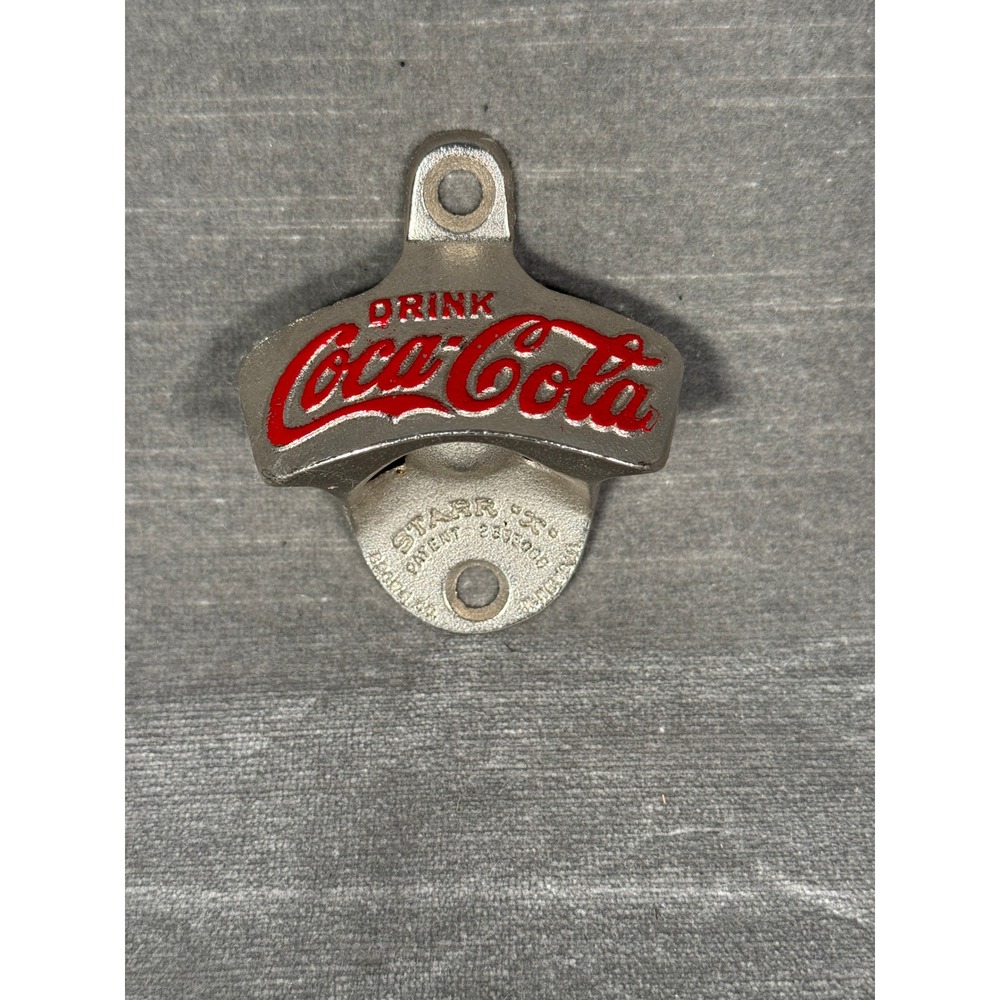 1970s Coca-Cola Starr X Wall Mounted Bottle Opener Metal West Germany Vintage